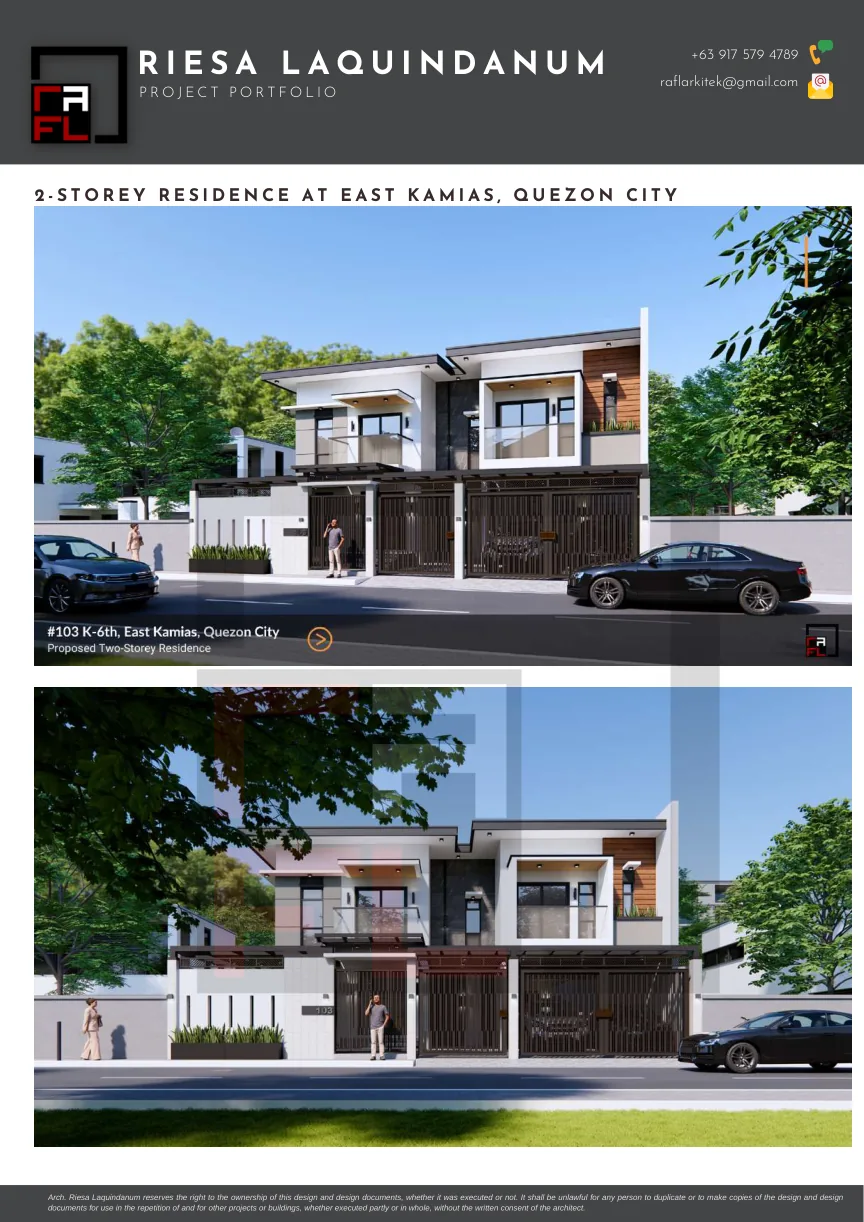 Portfolio board for Urban Residences