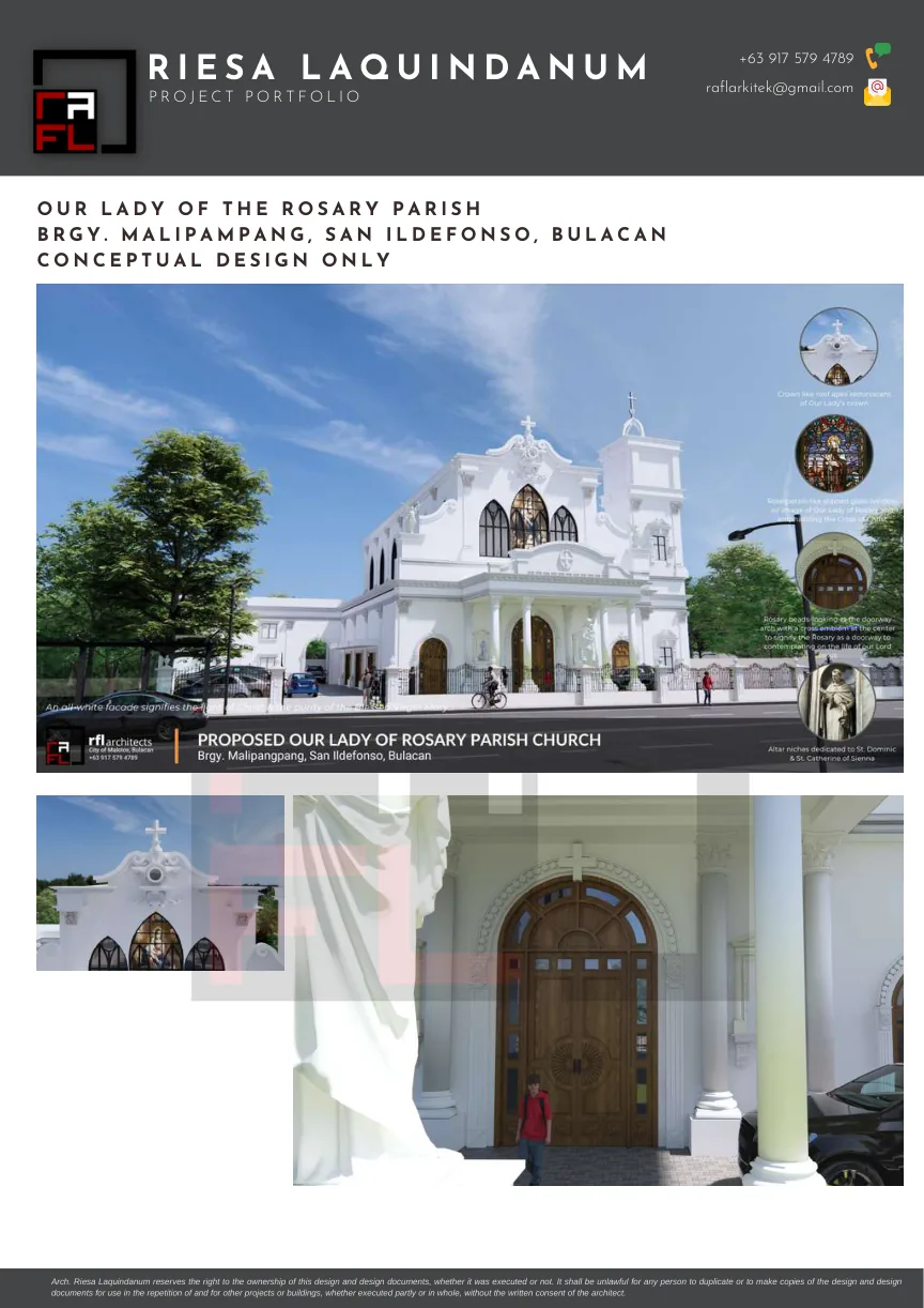 Portfolio board for Parish and School Projects